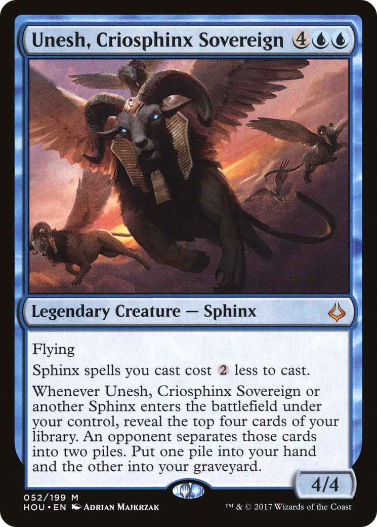 Unesh, Criosphinx Sovereign (HOU-052) - Hour of Devastation-1
