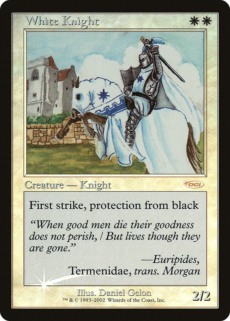 White Knight (FNM-) - Friday Night Magic 2002 Foil-1