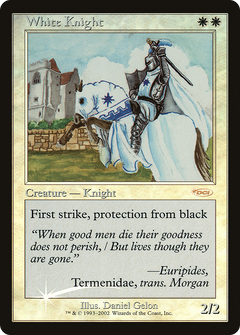 White Knight (FNM-) - Friday Night Magic 2002 Foil-1