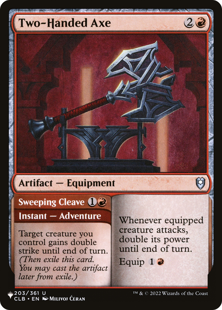 Two-Handed Axe (LIST-203/361) - The List-1