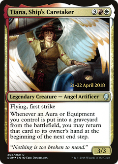 Tiana, Ship's Caretaker [Dominaria Prerelease Promos]-1