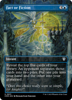 Fact or Fiction (Borderless Alternate Art) [Commander Masters]-1