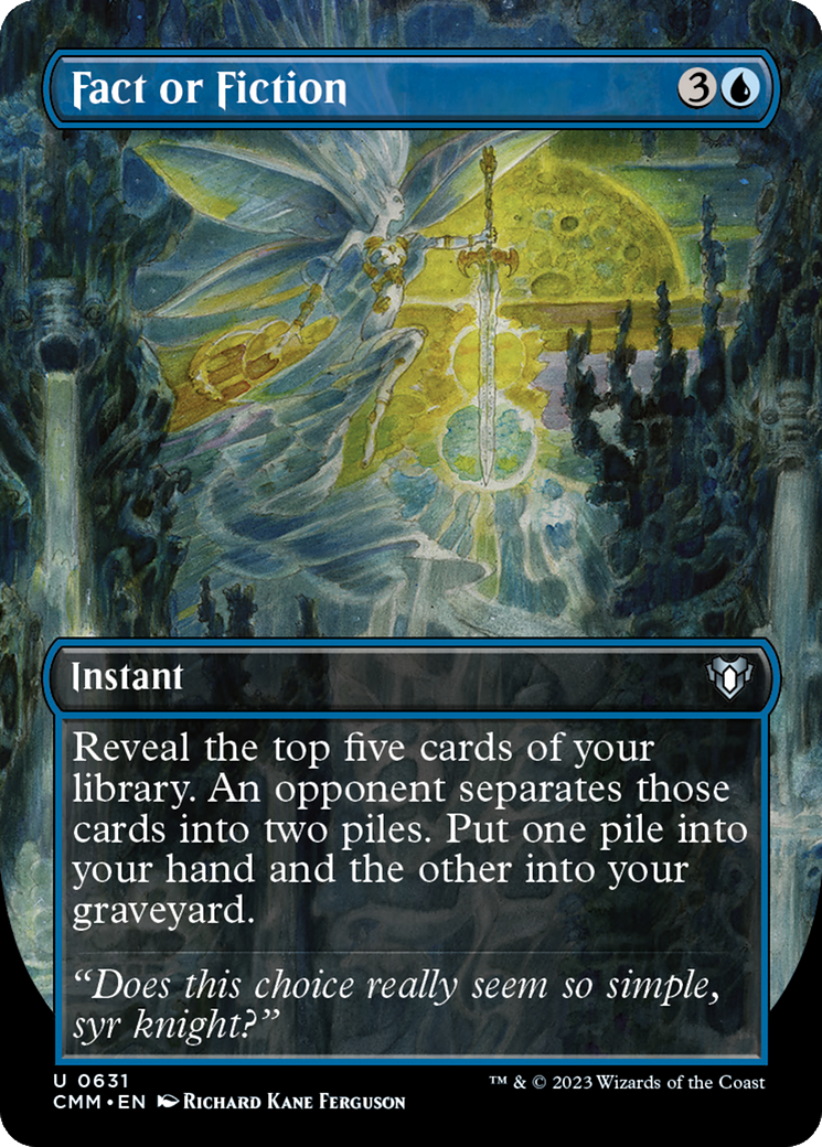 Fact or Fiction (Borderless Alternate Art) [Commander Masters]-1