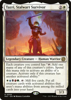 Tazri, Stalwart Survivor (Promo Pack) [The Lost Caverns of Ixalan Promos]-1