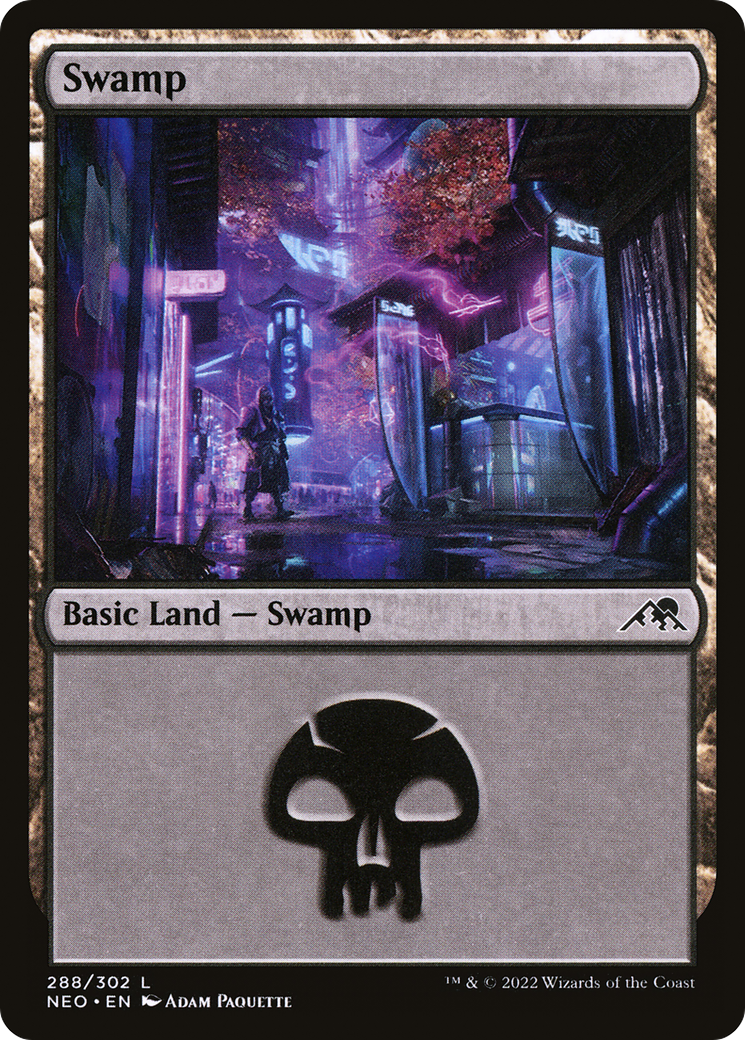 Swamp (288) [Kamigawa: Neon Dynasty]-1