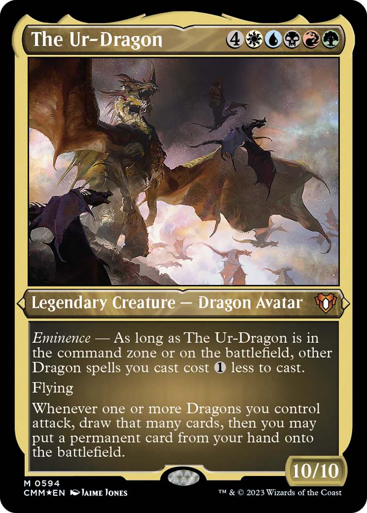 The Ur-Dragon (CMM-594) - Commander Masters Etched Foil-1