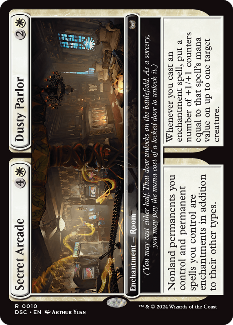 Secret Arcade // Dusty Parlor [Duskmourn: House of Horror Commander]-1
