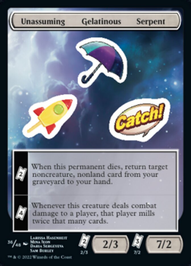 Unassuming Gelatinous Serpent [Unfinity Stickers]-1