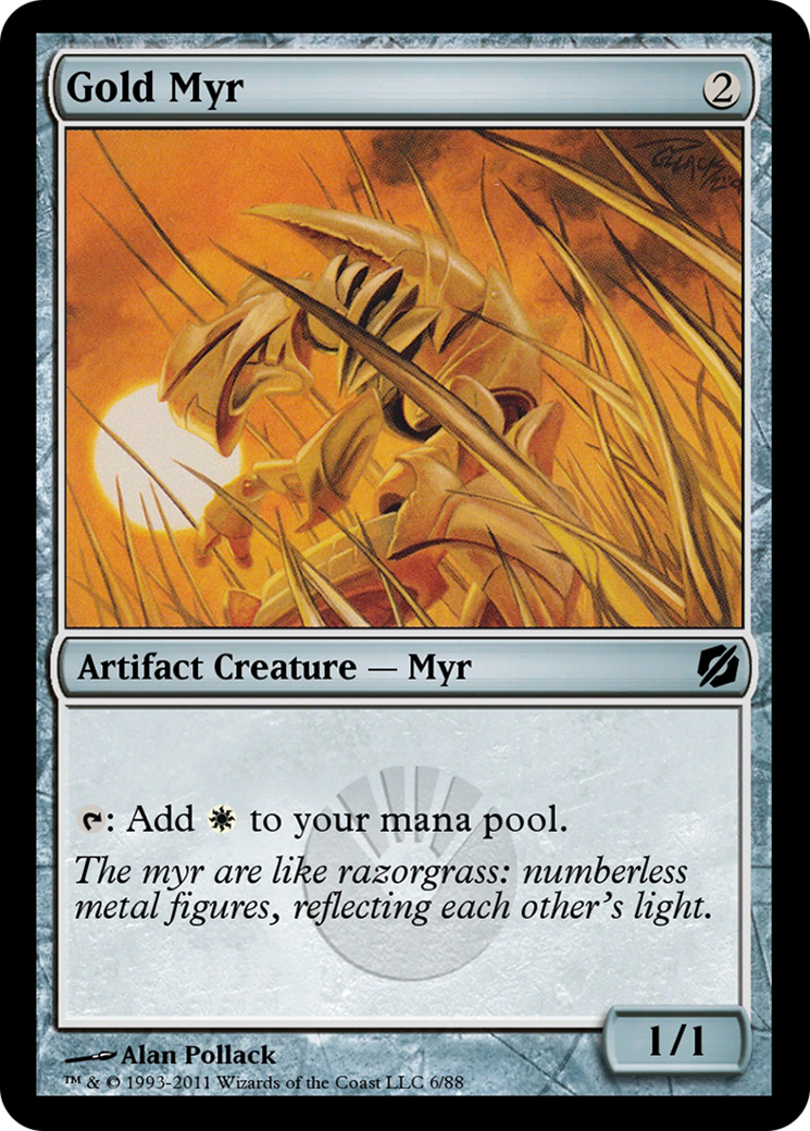 Gold Myr (TD2-006) - Duel Decks: Mirrodin Pure vs. New Phyrexia-1