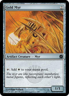 Gold Myr (TD2-006) - Duel Decks: Mirrodin Pure vs. New Phyrexia-1