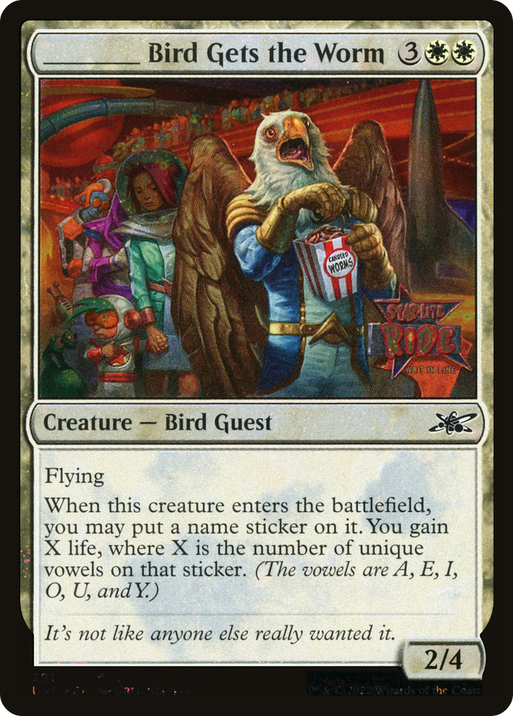 _____ Bird Gets the Worm (Galaxy Foil) (UNF-291) - Unfinity Foil-1
