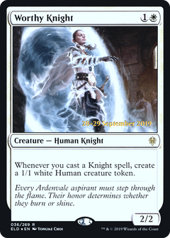 Worthy Knight (PRE-036) - Throne of Eldraine Promos Foil-1