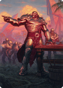 Karn, Living Legacy // Karn, Living Legacy (ADMU-001) - Dominaria United Art Series (Borderless) Foil-1