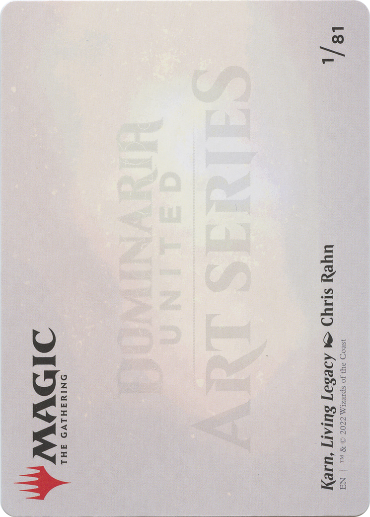 Karn, Living Legacy // Karn, Living Legacy (ADMU-001) - Dominaria United Art Series (Borderless)-2