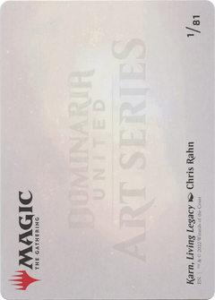 Karn, Living Legacy // Karn, Living Legacy (ADMU-001) - Dominaria United Art Series (Borderless) Foil-2