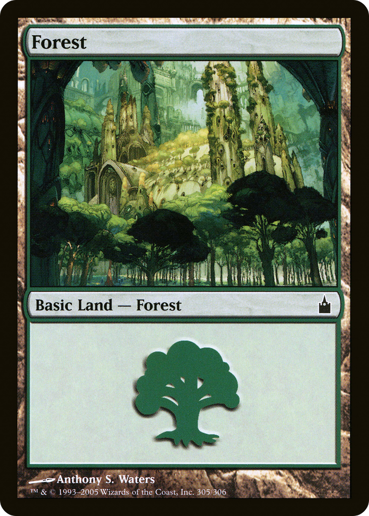Forest (305) [Ravnica: City of Guilds]-1