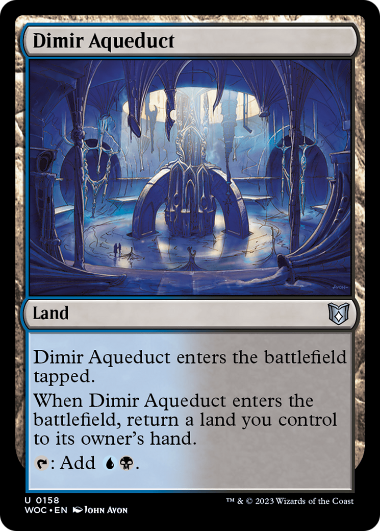 Dimir Aqueduct [Wilds of Eldraine Commander]-1