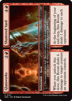Glassworks // Shattered Yard [Duskmourn: House of Horror]-1