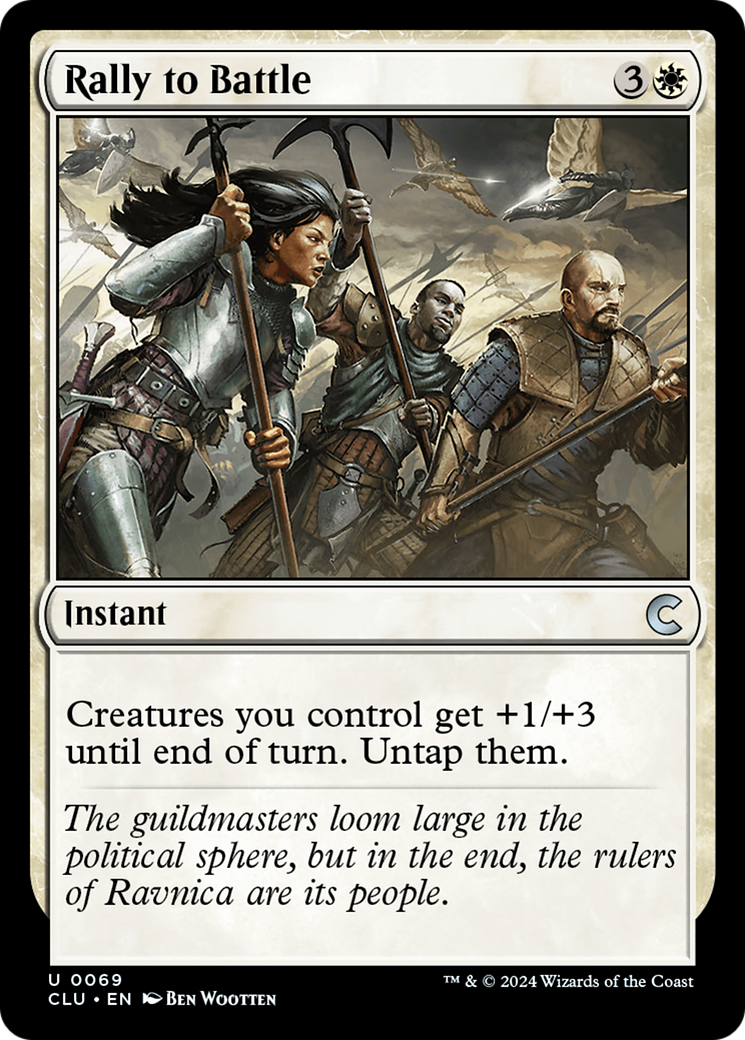 Rally to Battle [Ravnica: Clue Edition]-1