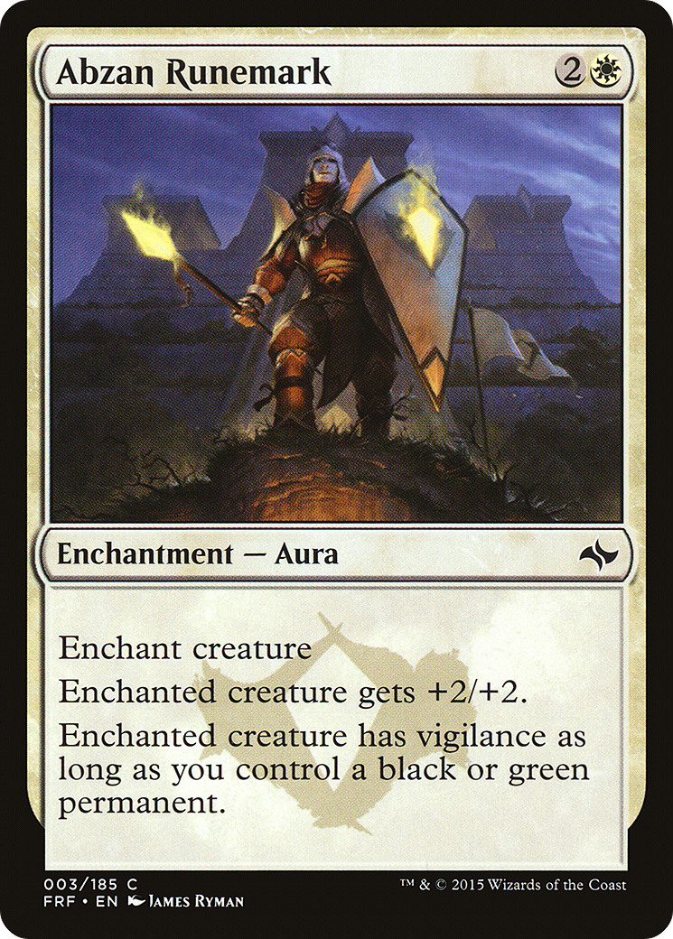 Abzan Runemark [Fate Reforged]-1