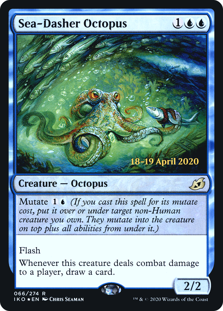 Sea-Dasher Octopus [Ikoria: Lair of Behemoths Prerelease Promos]-1