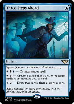 Three Steps Ahead (Promo Pack) [Outlaws of Thunder Junction Promos]-1