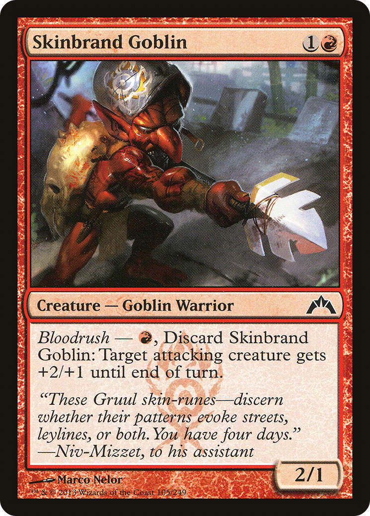 Skinbrand Goblin [Gatecrash]-1