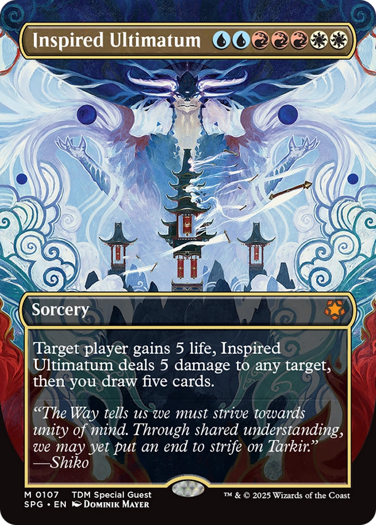Inspired Ultimatum (Borderless) [Tarkir: Dragonstorm Special Guests]-1