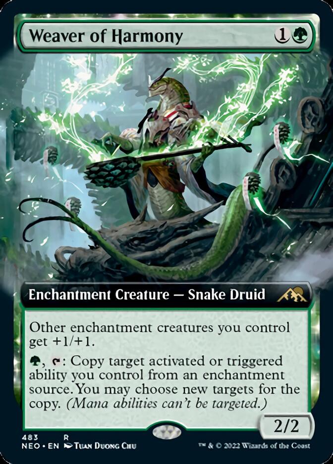 Weaver of Harmony (Extended Art) [Kamigawa: Neon Dynasty]-1