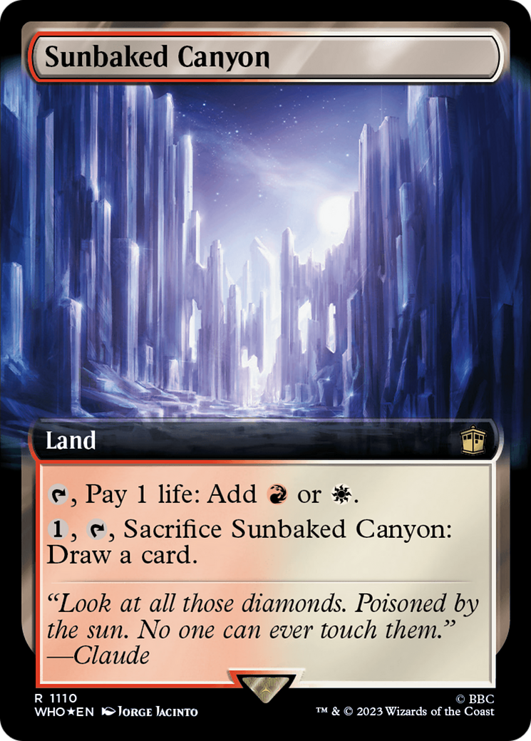 Sunbaked Canyon (Extended Art) (Surge Foil) [Doctor Who]-1