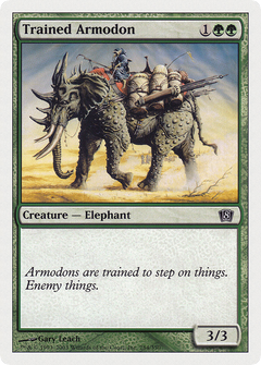 Trained Armodon (8ED-284) - 8th Edition Foil-1