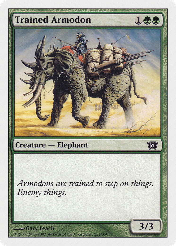 Trained Armodon (8ED-284) - 8th Edition-1