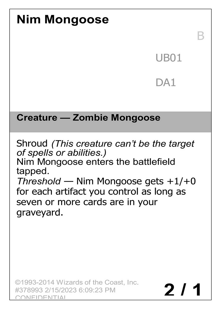 Nim Mongoose (UNK-UB01B) - Unknown Event-1