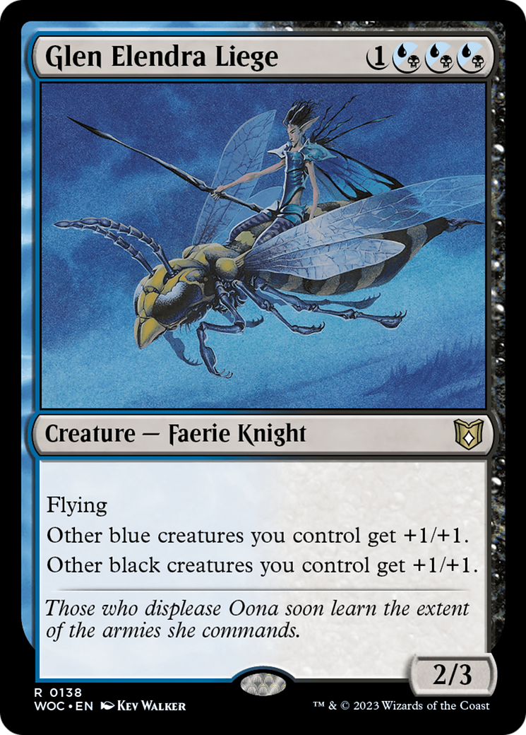 Glen Elendra Liege [Wilds of Eldraine Commander]-1