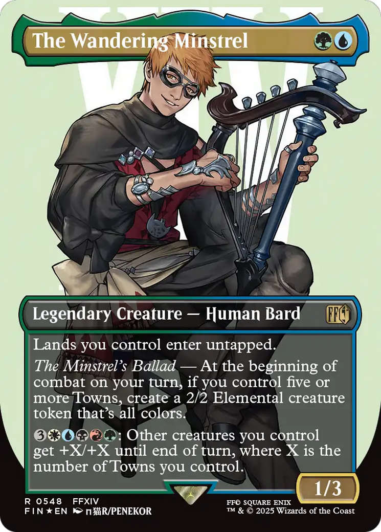 The Wandering Minstrel (Borderless) (Surge Foil) [FINAL FANTASY]-1