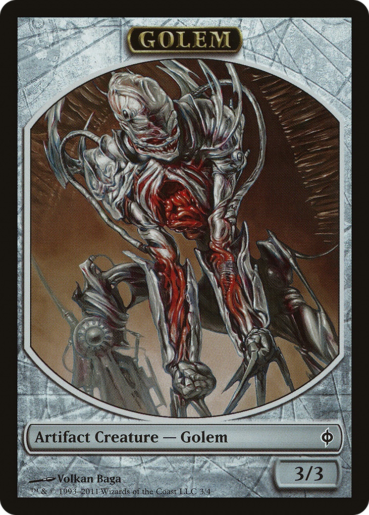 Golem Token [New Phyrexia Tokens]-1