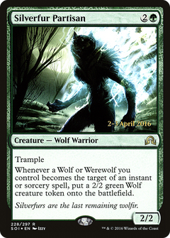 Silverfur Partisan [Shadows over Innistrad Prerelease Promos]-1