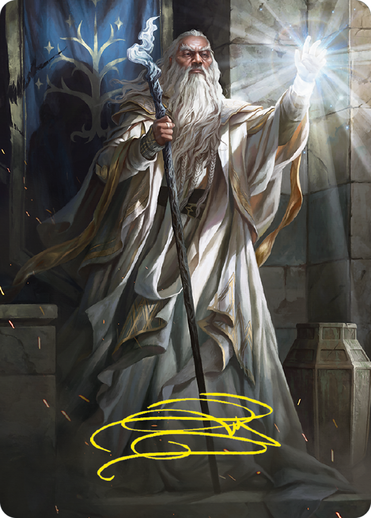 Gandalf the White Art Card (Gold-Stamped Signature) [The Lord of the Rings: Tales of Middle-earth Art Series]-1