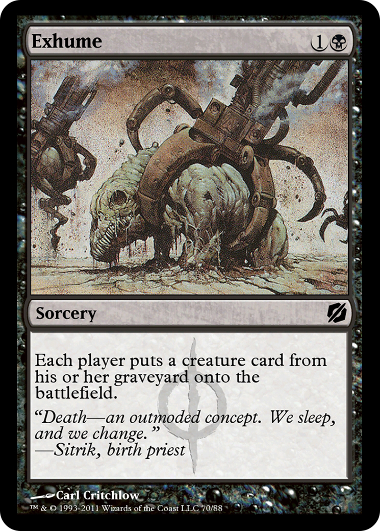 Exhume (TD2-070) - Duel Decks: Mirrodin Pure vs. New Phyrexia-1