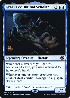 Grazilaxx, Illithid Scholar [Dungeons & Dragons: Adventures in the Forgotten Realms Prerelease Promos]-1