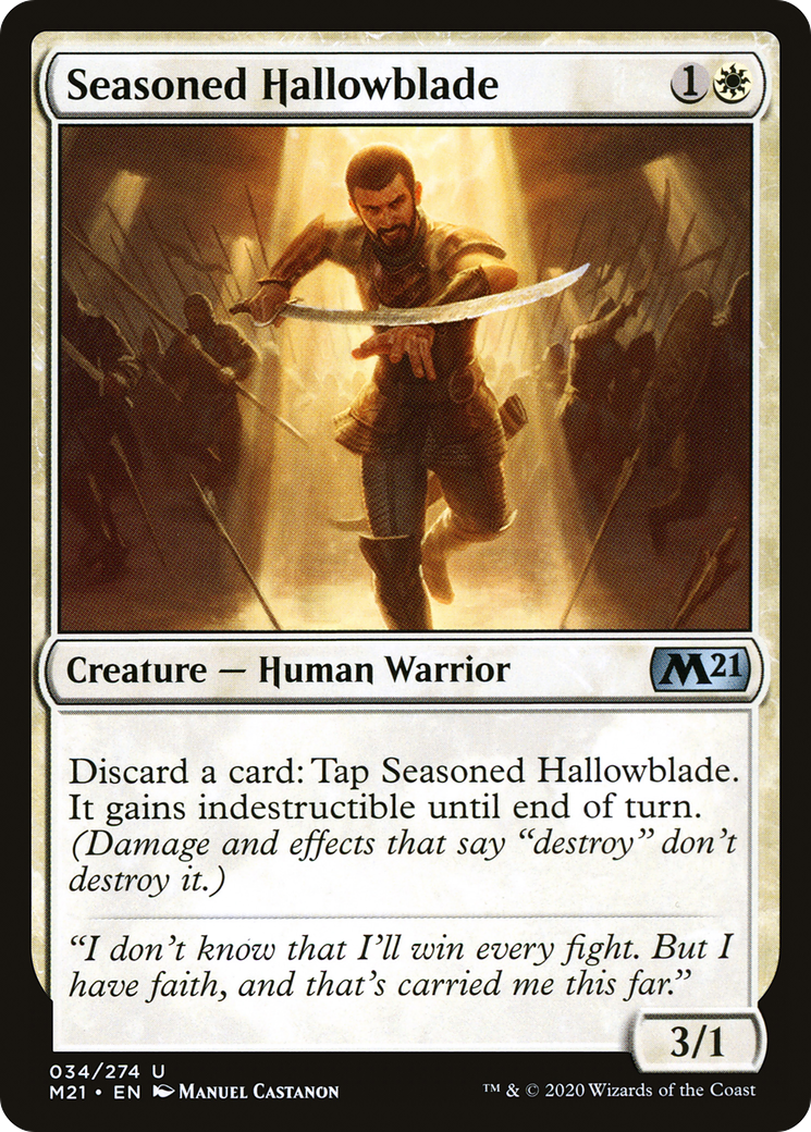 Seasoned Hallowblade [Core Set 2021]-1