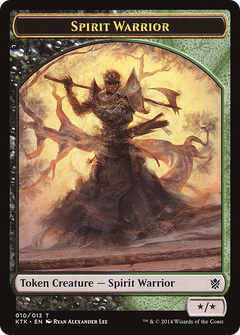 Spirit Warrior Token [Khans of Tarkir Tokens]-1