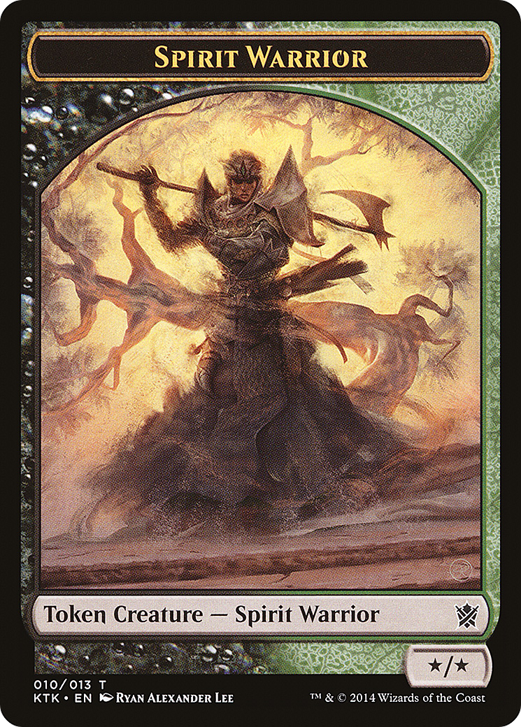 Spirit Warrior Token [Khans of Tarkir Tokens]-1
