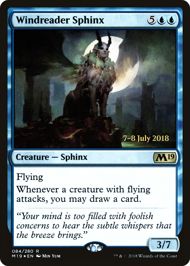 Windreader Sphinx (PRE-084) - Core Set 2019 Promos Foil-1