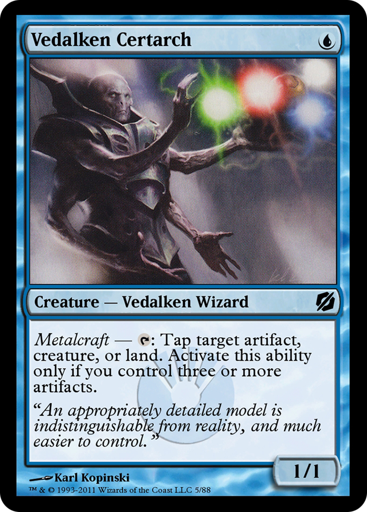 Vedalken Certarch (TD2-005) - Duel Decks: Mirrodin Pure vs. New Phyrexia-1