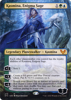 Kasmina, Enigma Sage (Borderless) [Strixhaven: School of Mages]-1