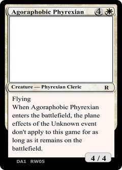 Agoraphobic Phyrexian (UNK-RW05A) - Unknown Event-1