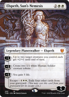 Elspeth, Sun's Nemesis (Borderless) [Theros Beyond Death]-1