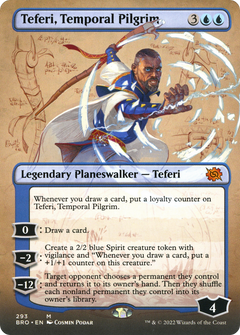 Teferi, Temporal Pilgrim (Borderless Alternate Art) [The Brothers' War]-1