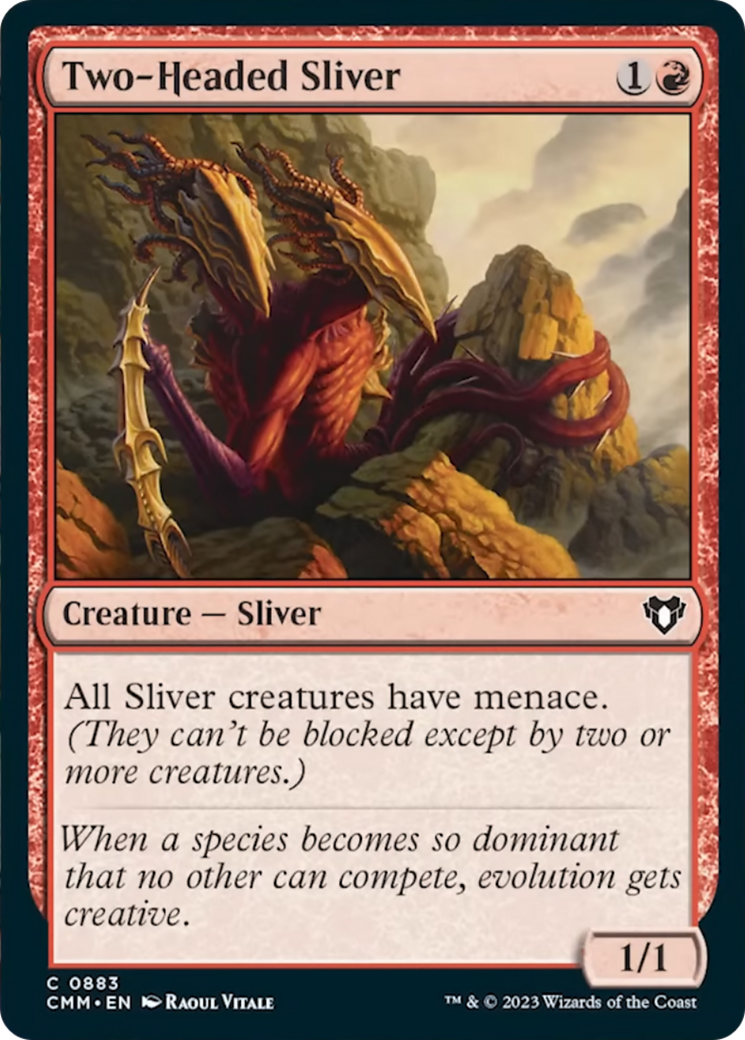Two-Headed Sliver [Commander Masters]-1